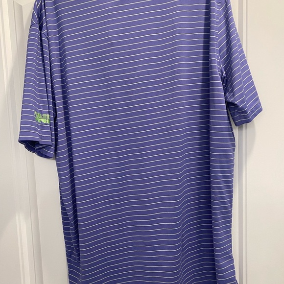 Peter Millar Summer Polo O’Neal motocross purple stripes size XL - Picture 3 of 8